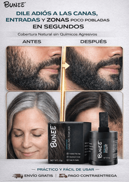 ¡DISIMULA ENTRADAS, CANAS Y HUECOS AL INSTANTE!