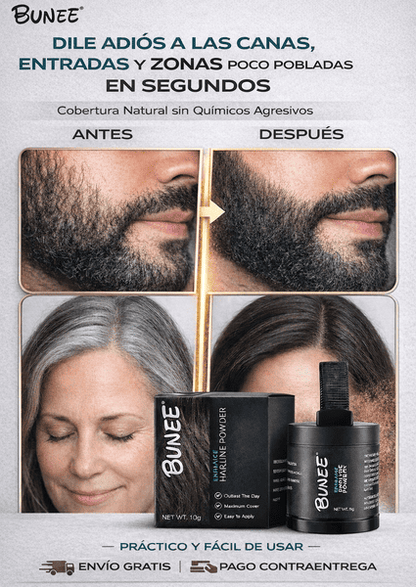 ¡DISIMULA ENTRADAS, CANAS Y HUECOS AL INSTANTE!